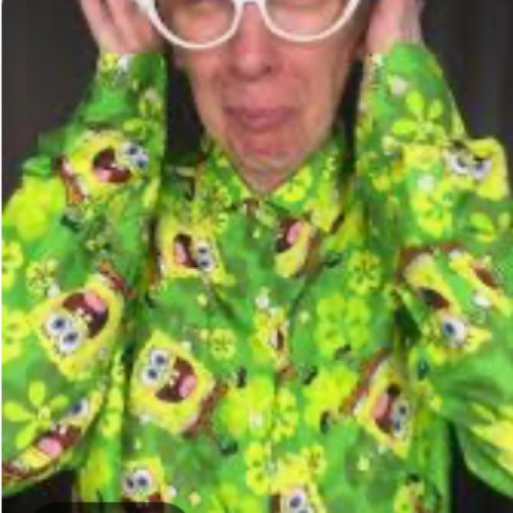 Suitmeister SpongeBob SquarePants Dress Shirt NWT